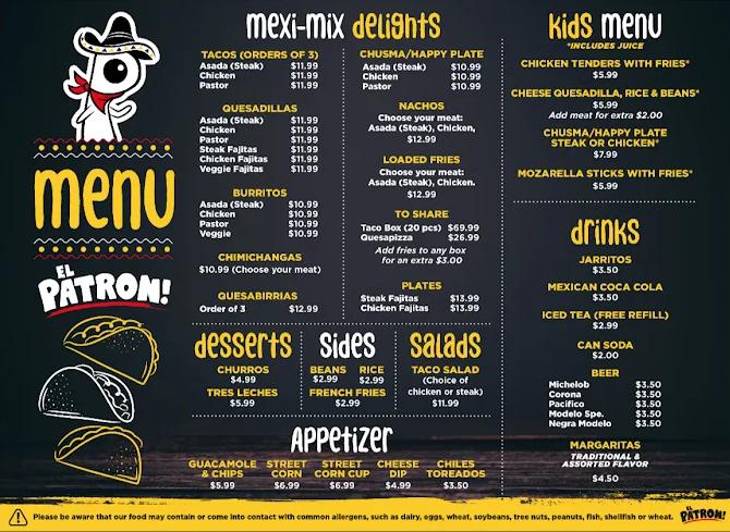 El Patron of Collinsville Menu image 1